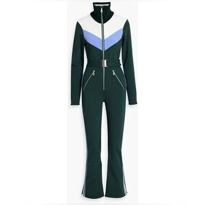 Cordova Avorias 1800 striped ski suit in leaf green [LIKE NEW]